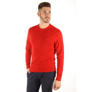 Tommy Hilfiger pánský červený svetr Compact